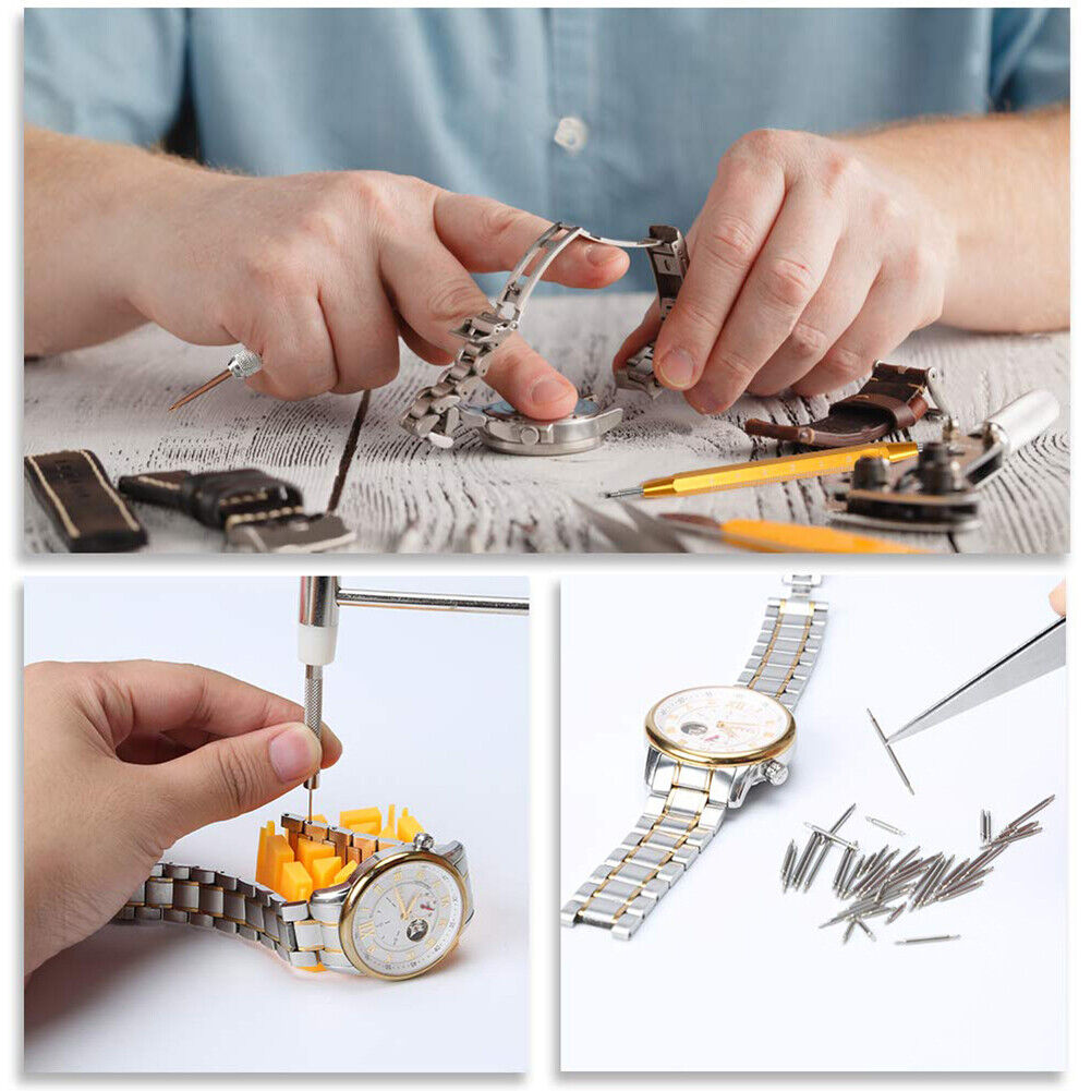185x Watchmaker Watch Repair Link Pin Remover Back Case Opener with Hammer