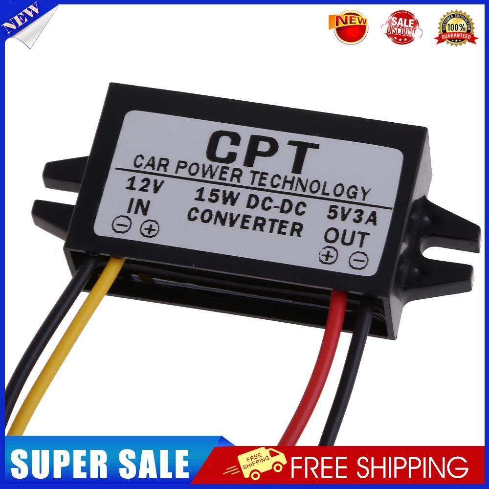 DC to DC Converter Regulator 12V to 5V 3A 15W Car Led Display Power Supply