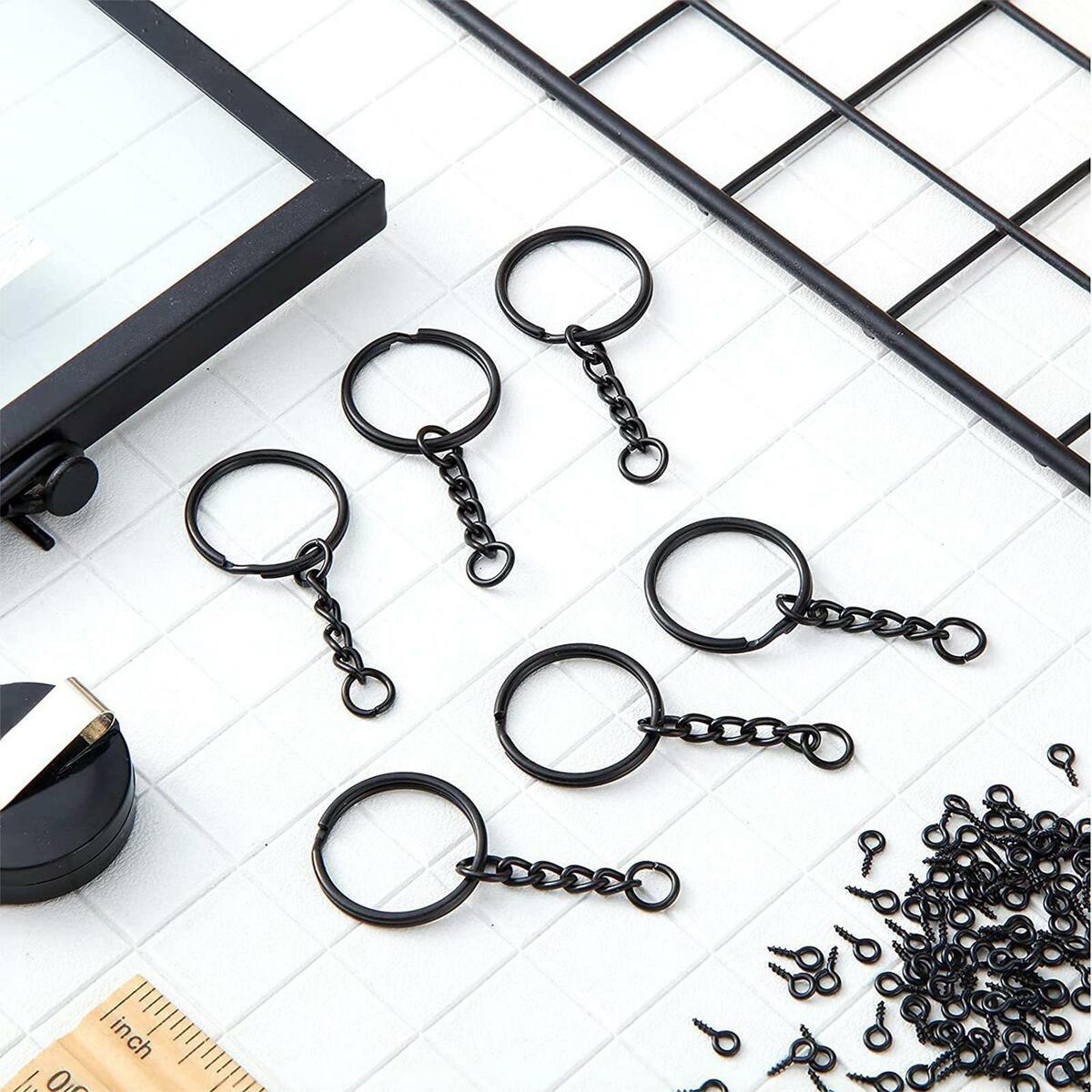 360 Pieces Key Chain Rings   Chain Making Hardware Supplies