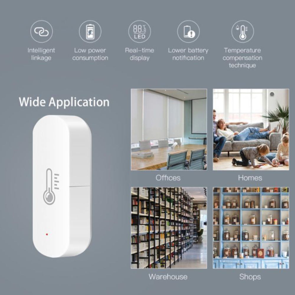 Indoor Hygrometer Temperature Humidity Sensor Smart Home Thermometer Detector