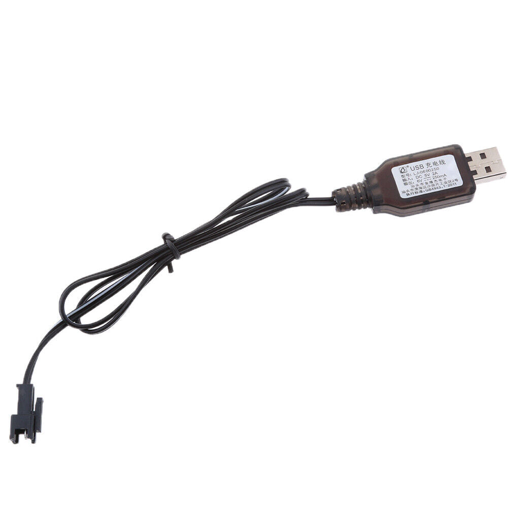 6V USB to SM-2P Plug / Battery Charging Cable for RC