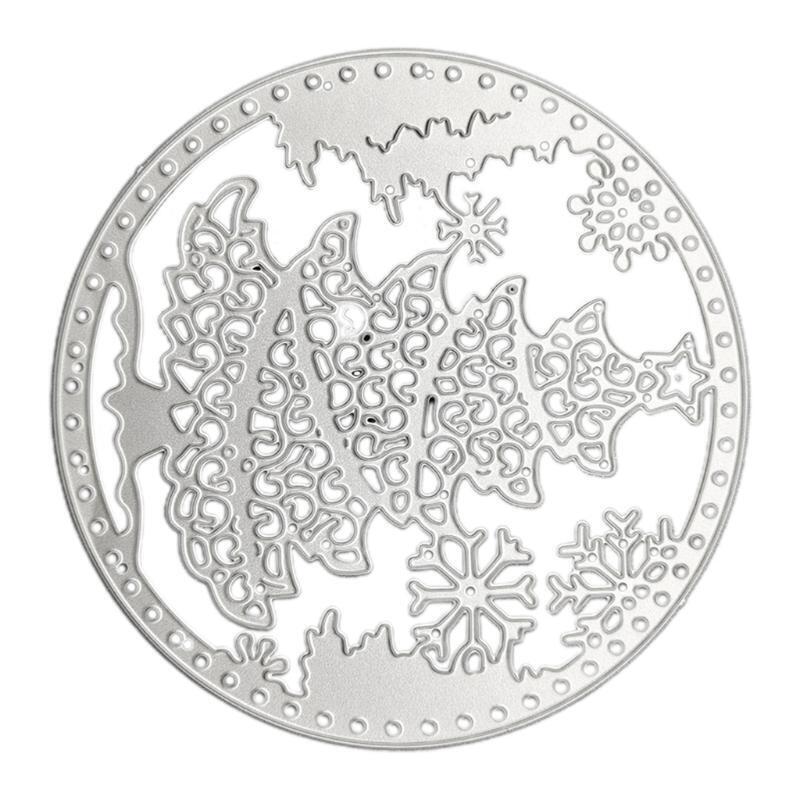 Christmas Tree Snowflake Metal Cutting Dies Stencil DIY Scrapbooking Album Paper
