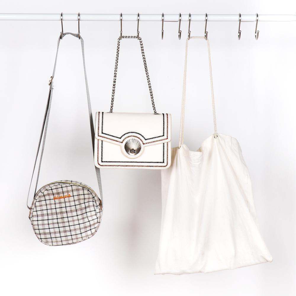 Organizer Stainless Steel Double S Shaped Hook Clasps Hooks Hanger Storage Rack