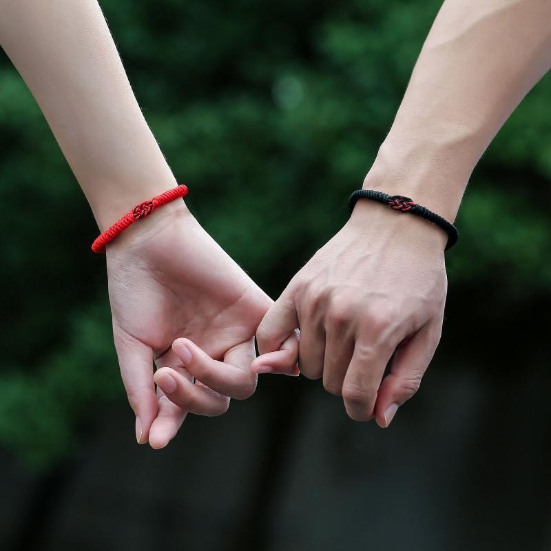 Adjustable Diamond Knot Double Money Knot Hand Rope Female Bracelet Couple Gift