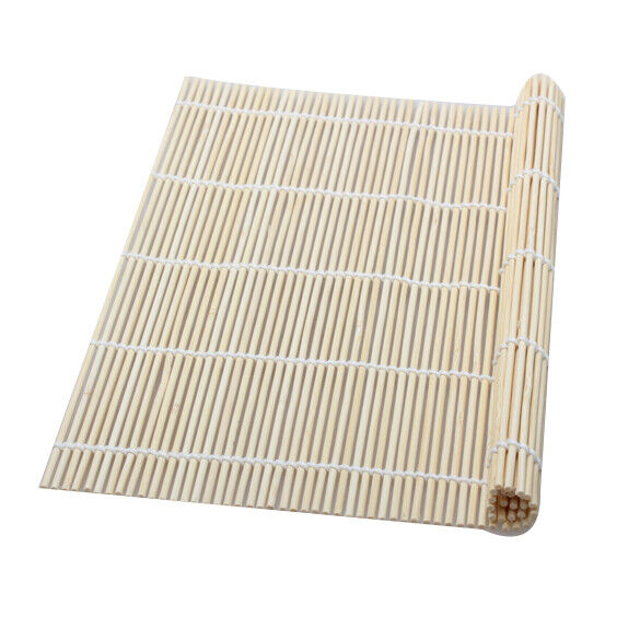 Sushi Rolling Roller Bamboo Material Mat Maker DIY and A Rice Paddle