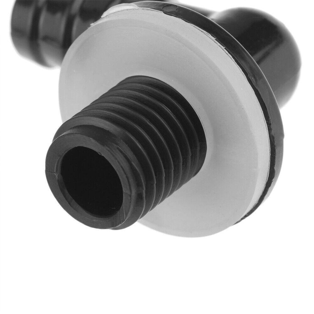 New 1pc Plastic Aquarium Drainage Connector for Fish Tank Dia 1.1cm Black