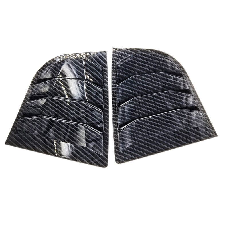 Carbon Fiber Style Side Vent Rear Window Quarter Louver Fit For Kia K3 Forte