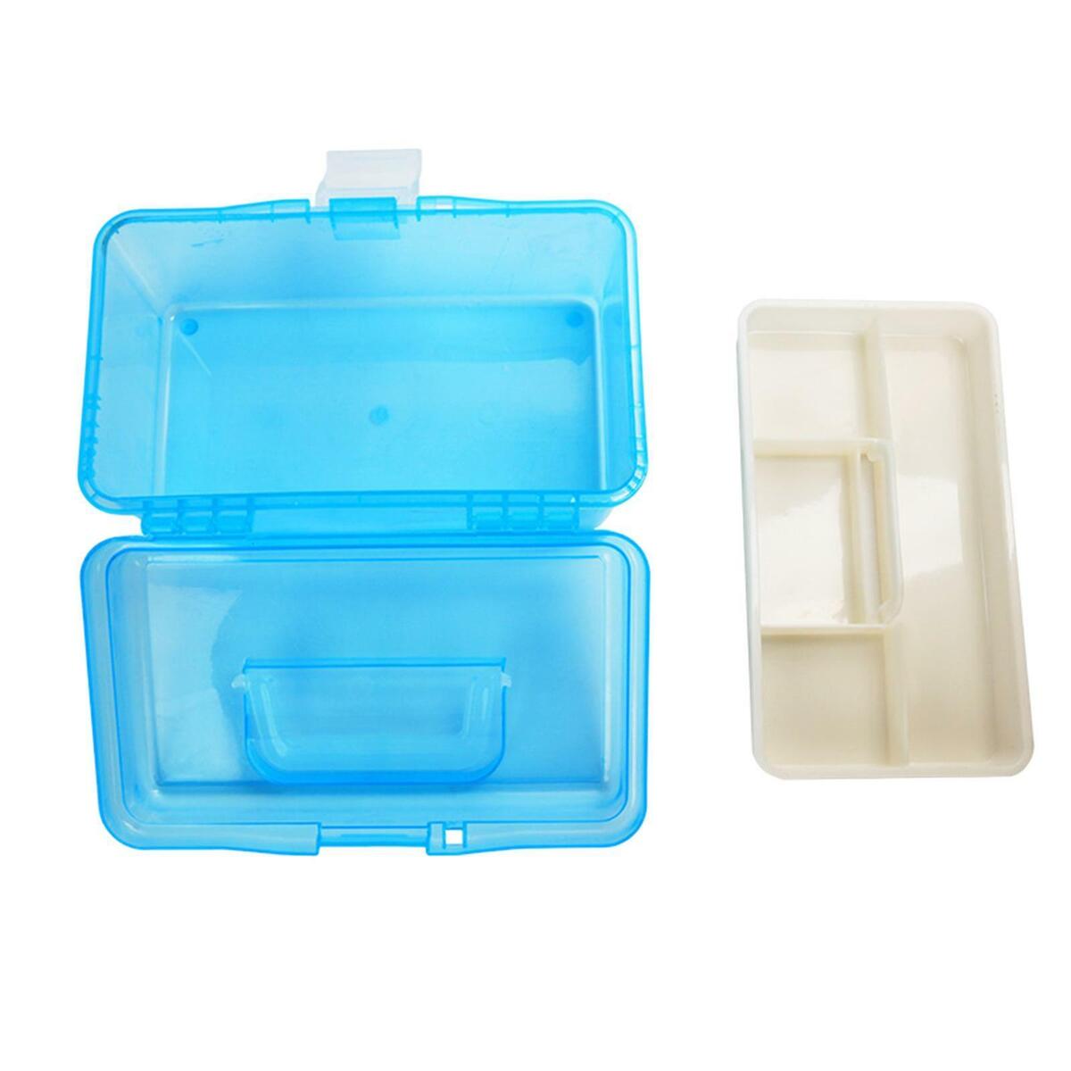10" Three-Layer Clear Plastic  Tool Box Organizer  Craft