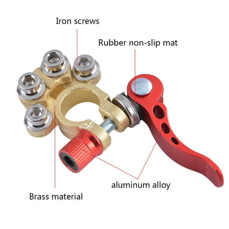2Pcs Quick Release Disconnect Hex Wrench Car Battery End Terminal Connectors
