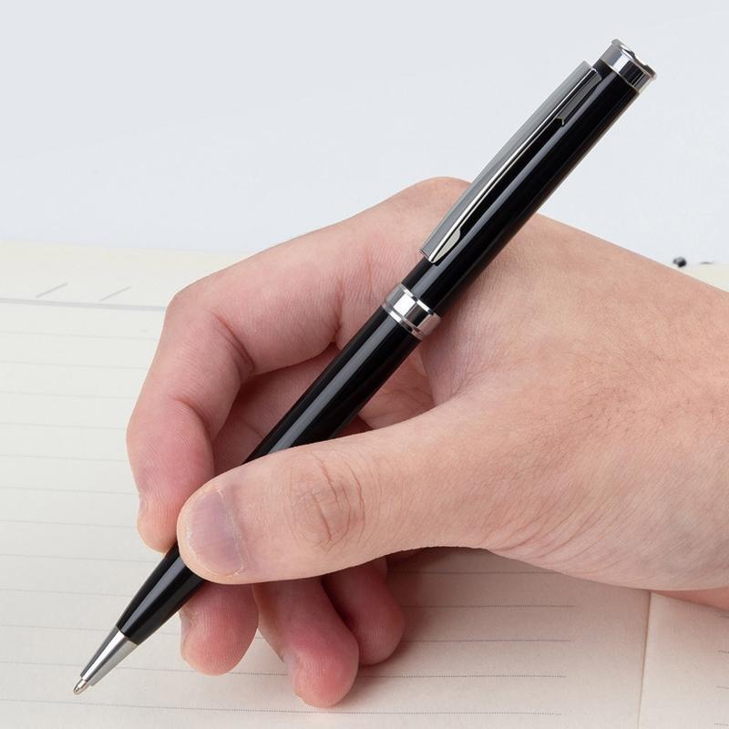 Portable Metal Rotatable Ballpoint Pen Write Smoothly for Students Stationery 2X