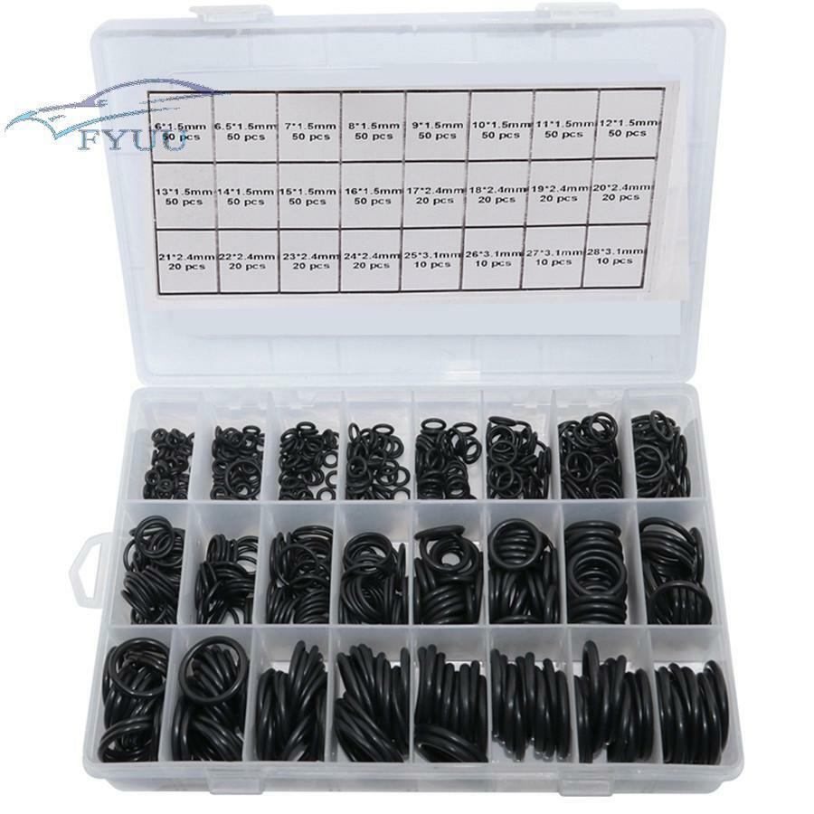 1x Case 800x Rubber O-Ring Black Assortment Set Gasket Automotive Seal Kit