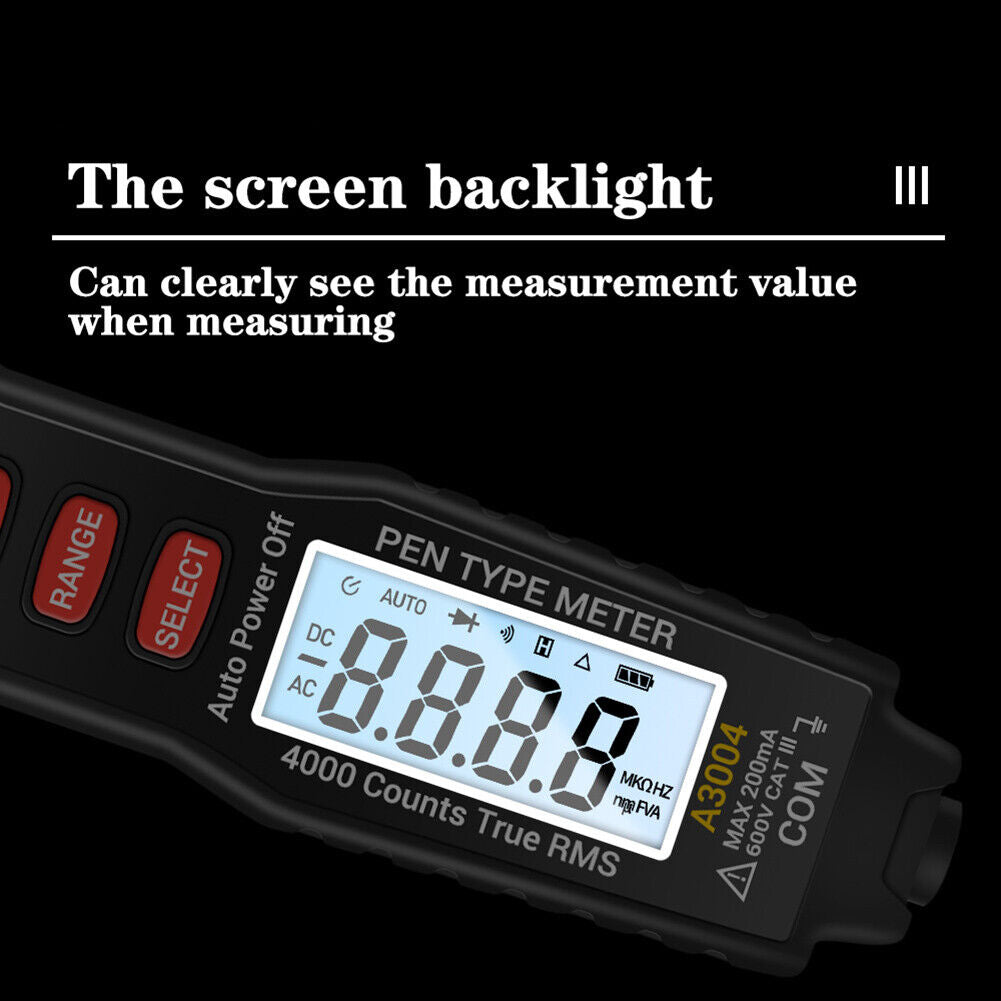 ANENG A3004 Pen Type Digital Multimeter LCD 4000 Counts Auto Range Tester