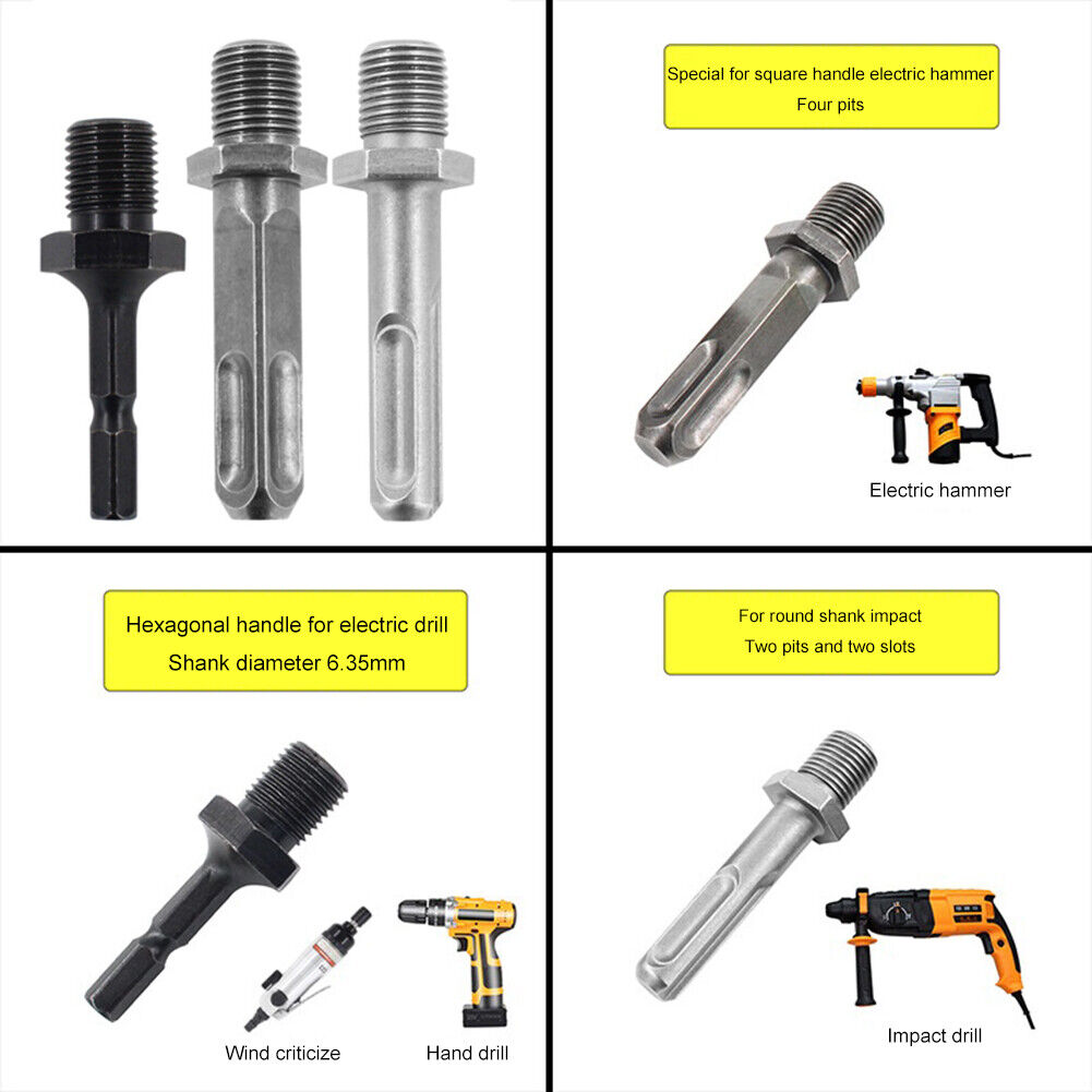 4pcs Woodworking Wood Separator Spiral Cone Reamer Splitter Drill Bit (A)