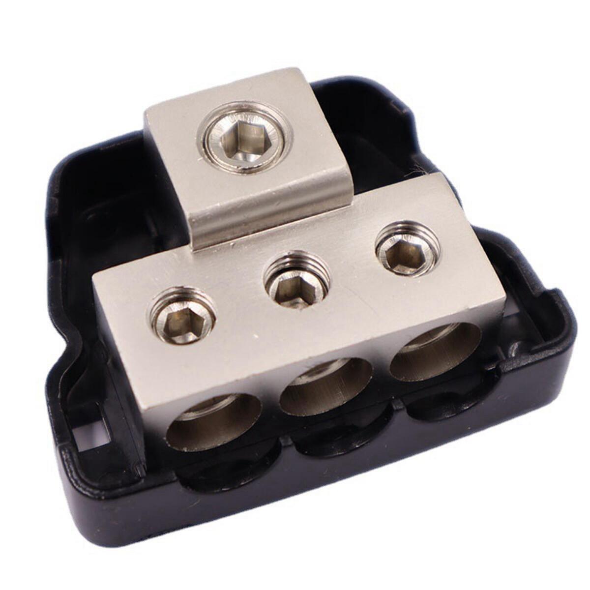 Power Distribution Block 3 Way Distributor Car Audio Splitter for RV ATV