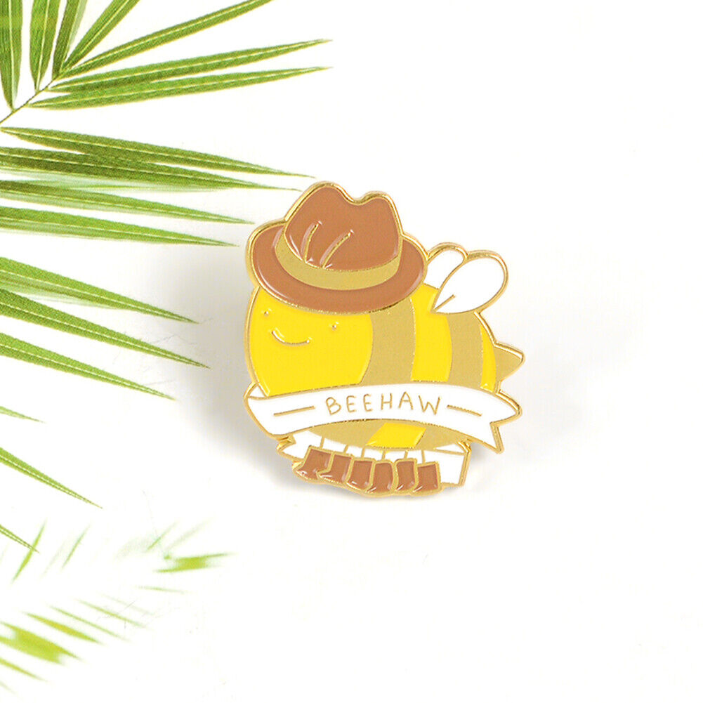 Cartoon Honeybee Brooch Dripping Oil Enamel Shirt Lapel Pin Jewelry Gifts