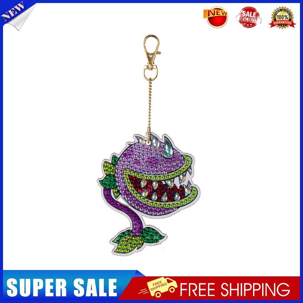 Cartoon Diamond Painting Keychain DIY Luminous Key Ring Pendant (DSK042)