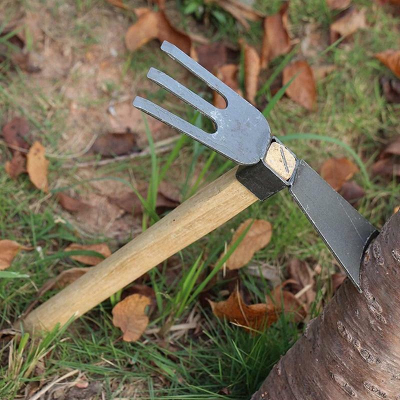 Portable High-carbon Steel Loosening Soil Strong and Sharp Hoe Hand Tool