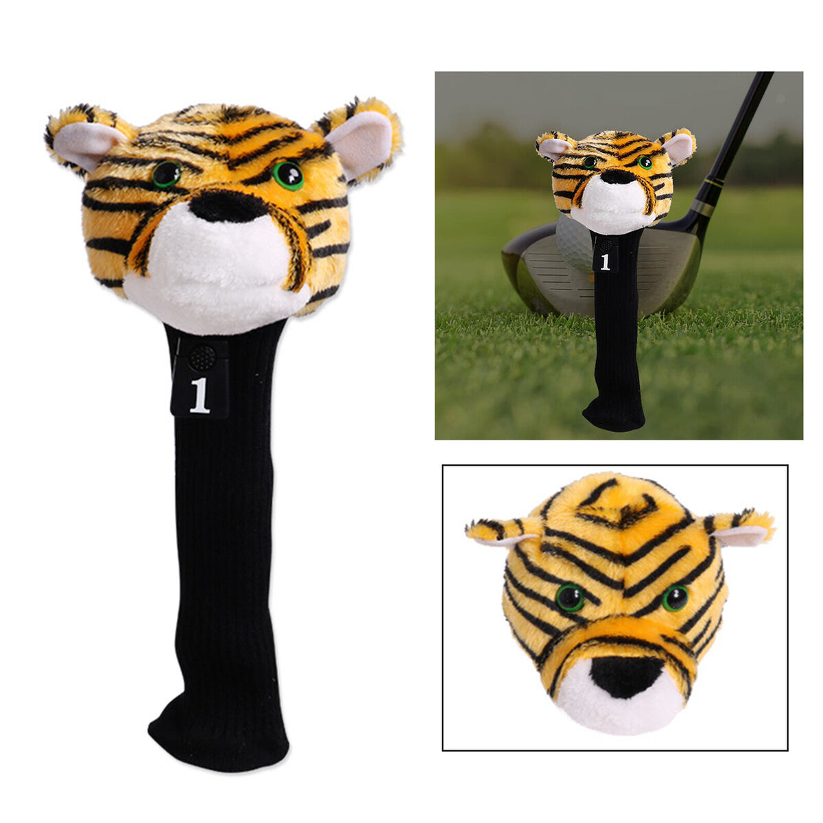 Plush Golf Wood Driver Head Covers Headcover Protection Replacement Animal