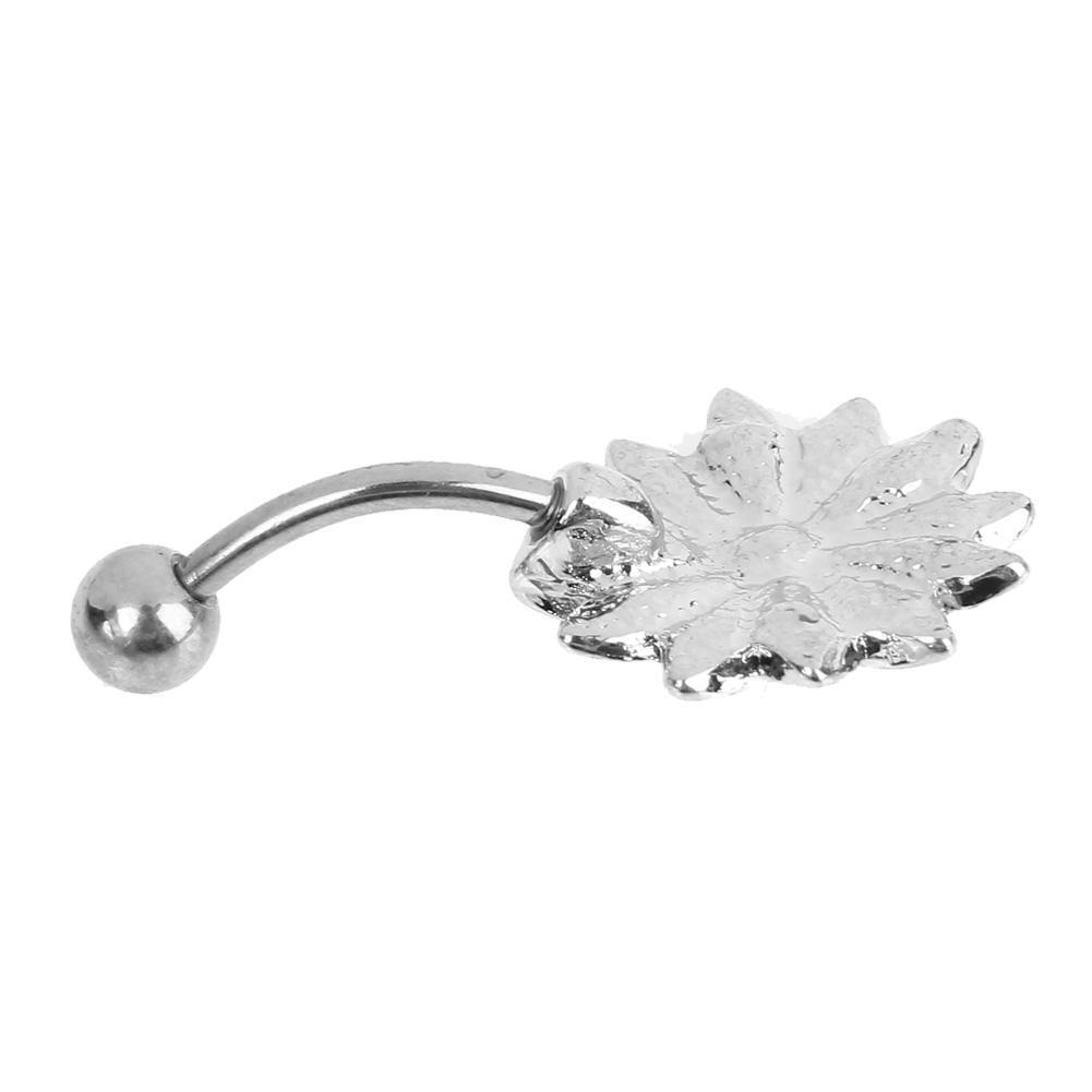 Elegant Natural Body Piercing Jewelry Opal Crystal Flower Navel Nail(OP23)