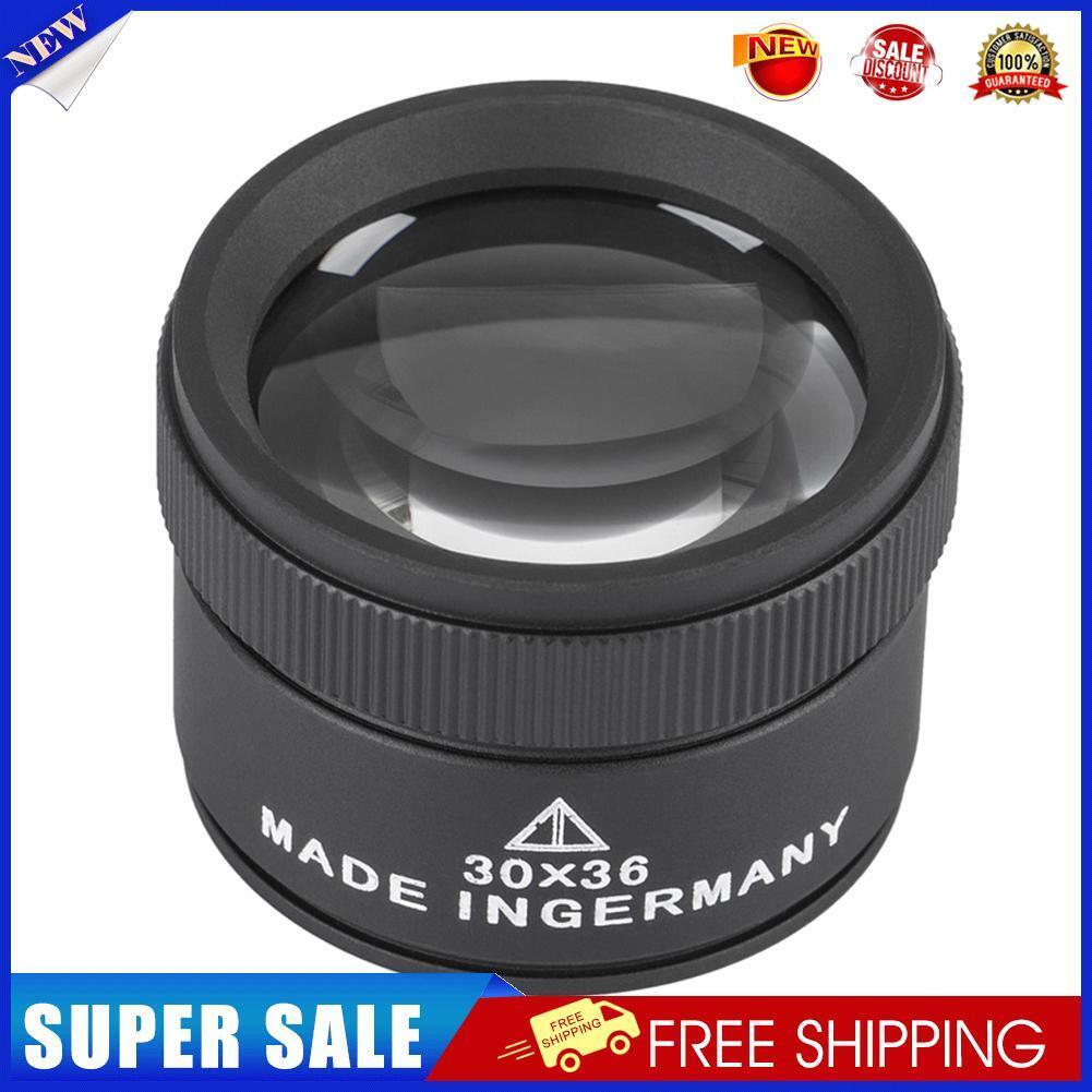 30X Magnifying Glass Optical Lens Magnifier Coin Watch Repair Loupe (Black)