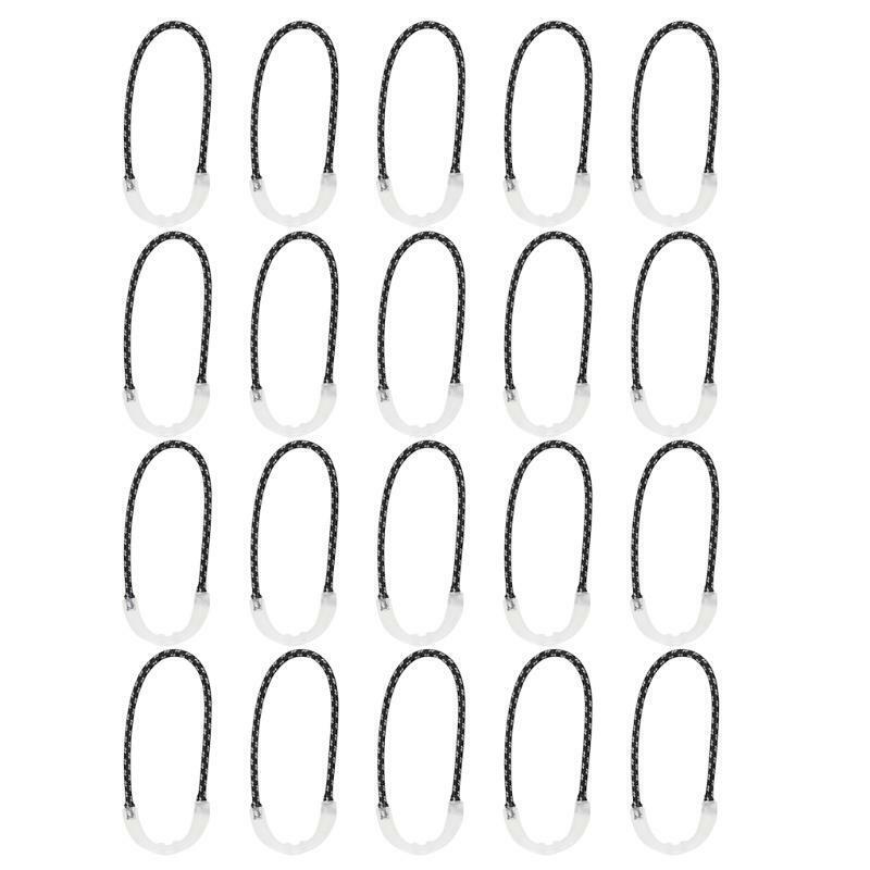 20Pcs Zipper Pull Self-luminous Drawstring Head Anti-lost Luminous Zipper Pull