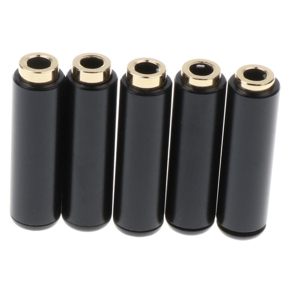 5 Packs 3.5mm Female Soldering Type Plugs Connector, Compatible for Earphone