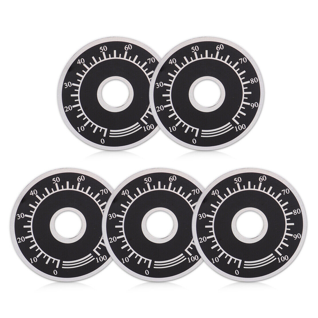 10x Potentiometer Rheostat Variable Transformer 0-100 Control Dial Face Plate Li