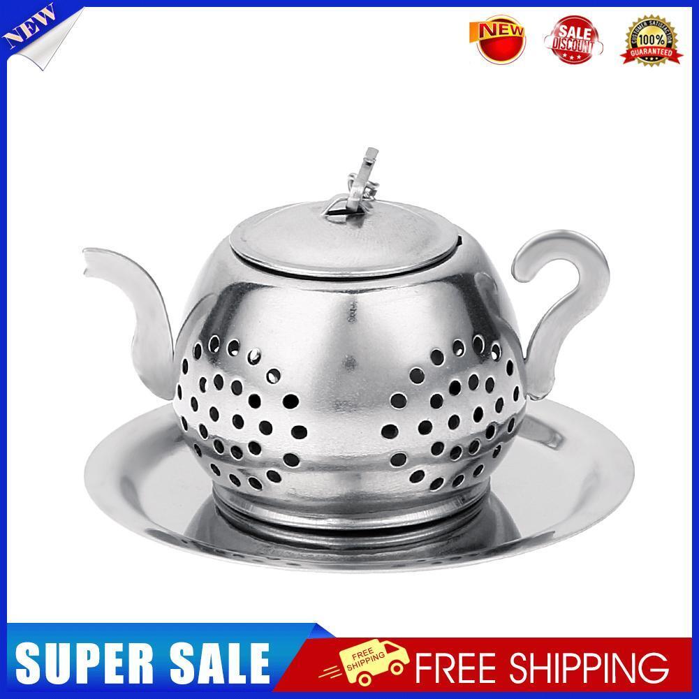 Stainless Steel Teapot Tea Leaf Infuser Tray Spice Strainer Herbal Filter