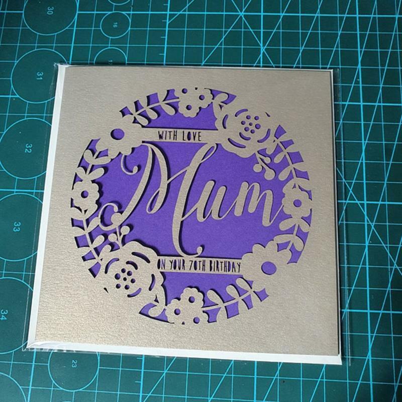 Love Mom Metal Cutting Dies Stencil Scrapbooking DIY Album Stamp Paper Embossing