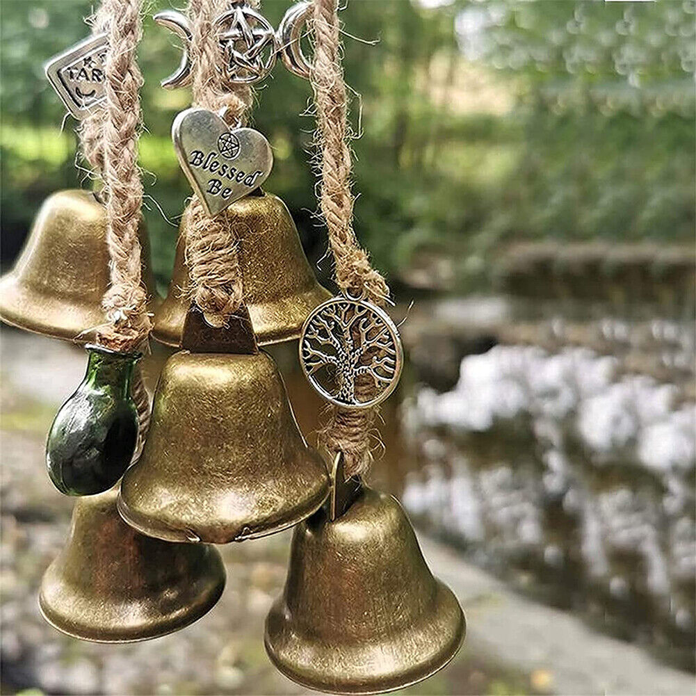 6pcs Blessing Bell Evil Spirit Witch Wind Chime Charm Witchcraft Home Decor
