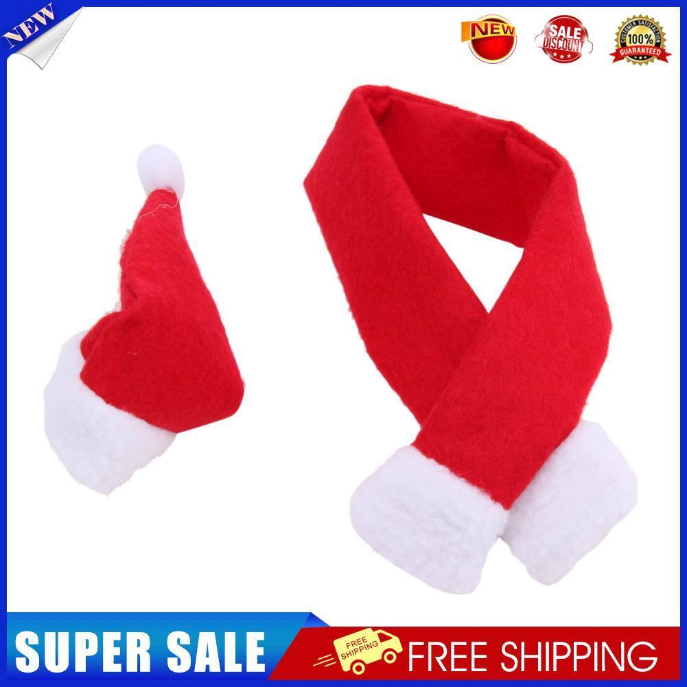 Merry Christmas Decoration Wine Bottle Cover Gift Wrap Party Decor Red scar