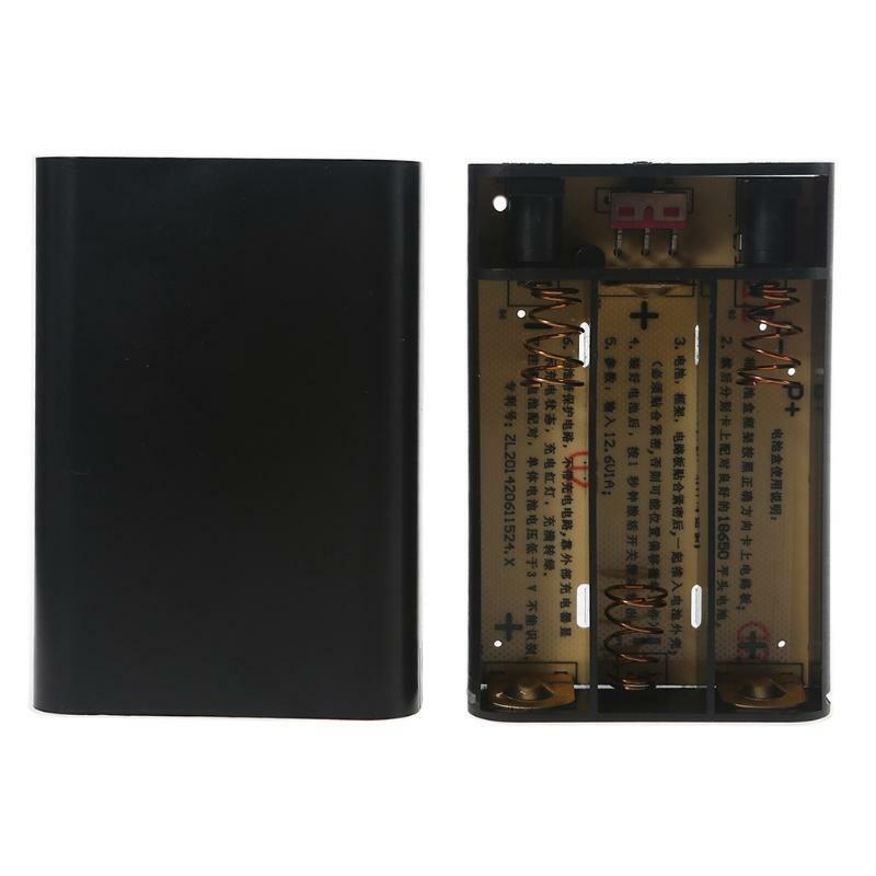 DC 12V Output DIY 3x 18650 Battery Power Bank Box for Wireless Router LED Strip