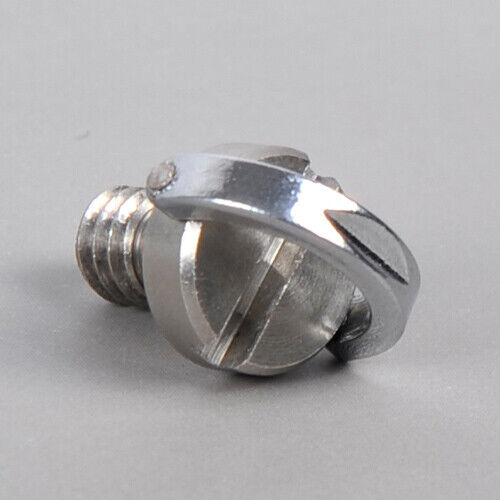 1x Flat Stainless 1/4" D Ring Screw fit for Camera Tripod Quick Release Plate Li