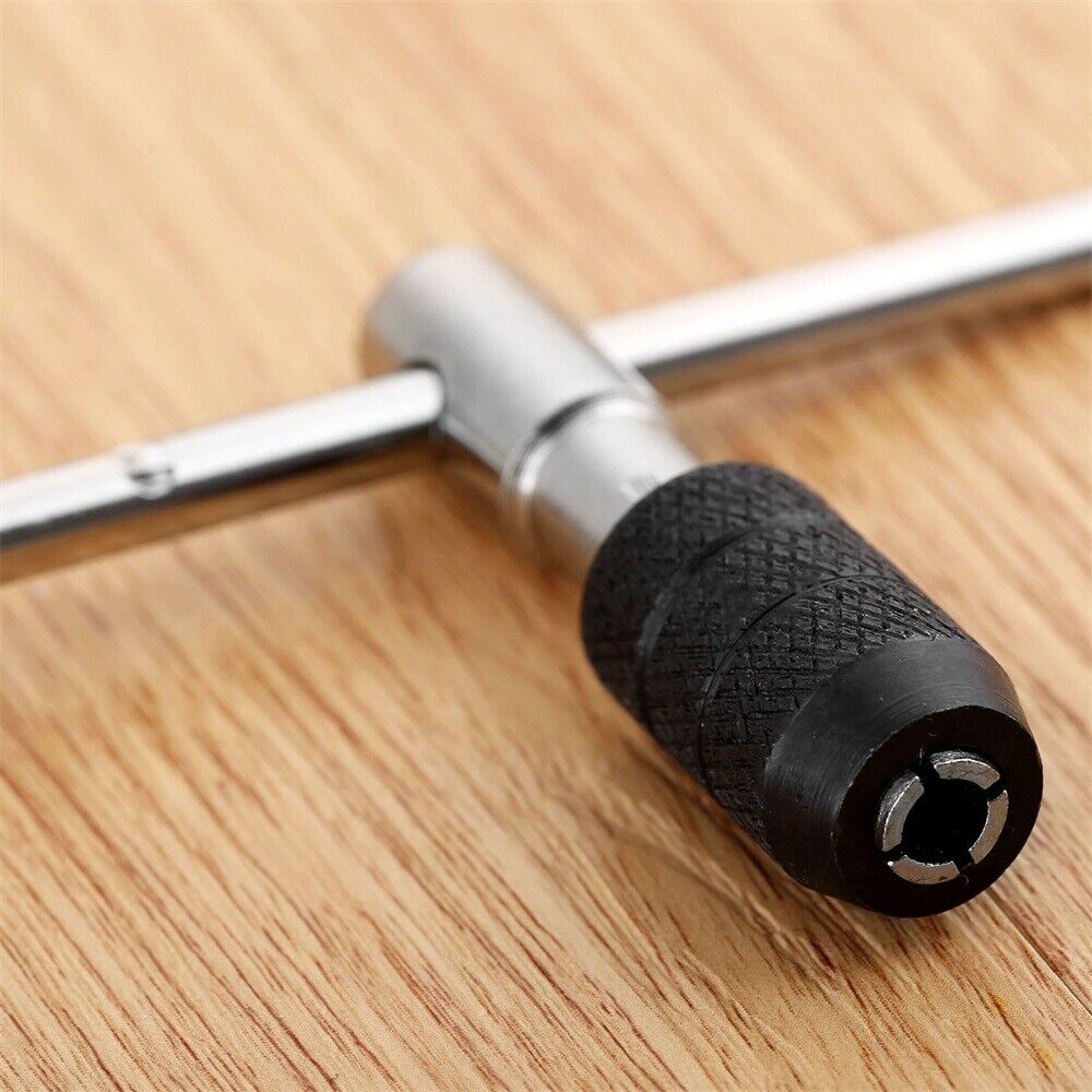 Portable Metric M3-M6 Thread Screw Tap Drill Bit Wrench Carpentry T-Handle Tool