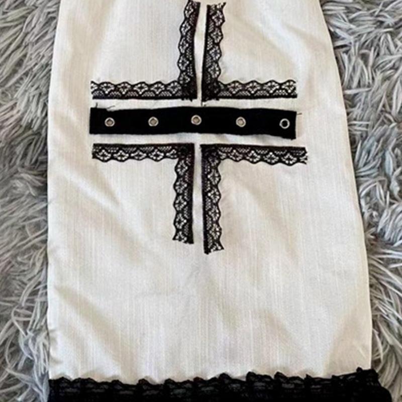 Gothic Cross Women Socks Sleeve Leg Warmers Foot Cover Thigh High Loose Stocking
