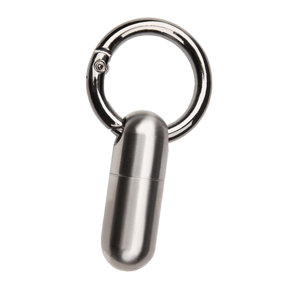 4Pcs Waterproof Pill Container Keychain Holders Bottle Container Titanium