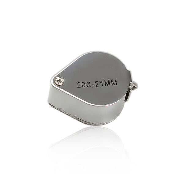 Mini 20 x 21mm Jeweler Loupe Eye Magnifier Magnifying Glass Triplet