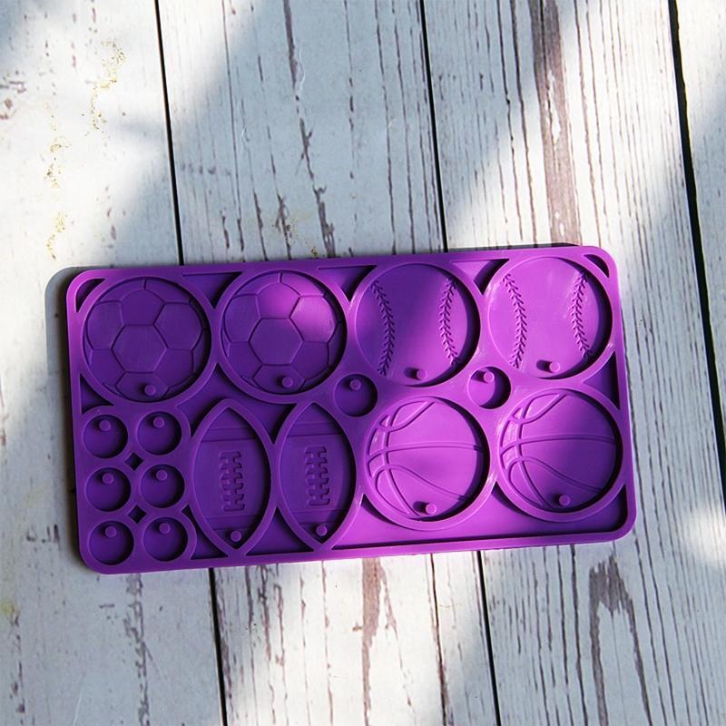 DIY Silicone Mold Ball Earrings Pendant Silicone Mold Decorative Epoxy Mold