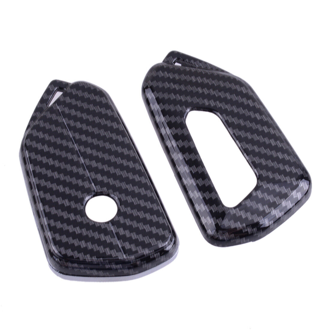 Carbon Fiber Color Car Remote Key Fob Cover Shell Fit For VW Golf GTI MK8 2021