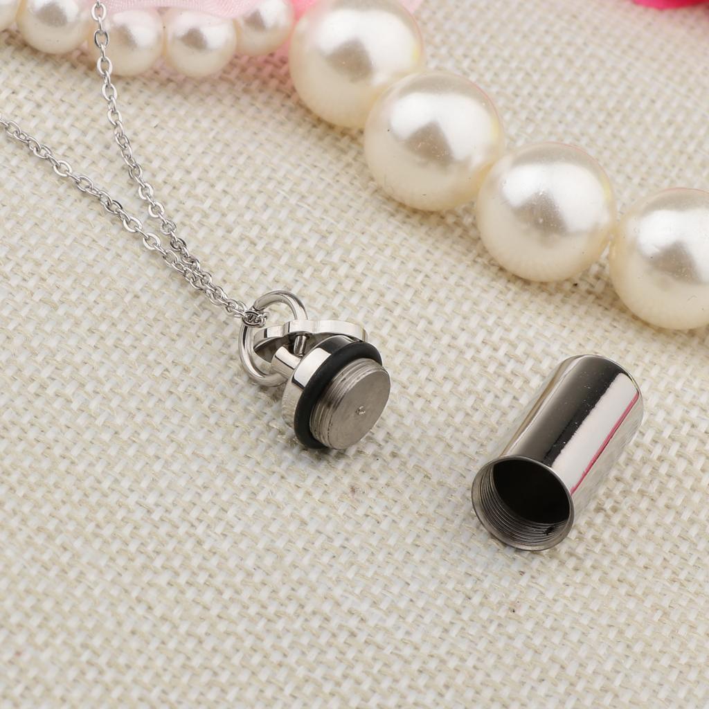 Charm Cremation Jewelry Ashes Keepsake Memorial Urn Necklace with  Heart