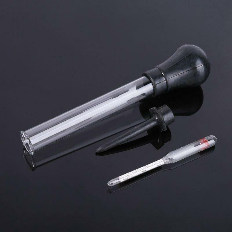 1.1-1.3 Colored Zone Black Battery Hydrometer Tester Acid Electrolyte Lead PQ
