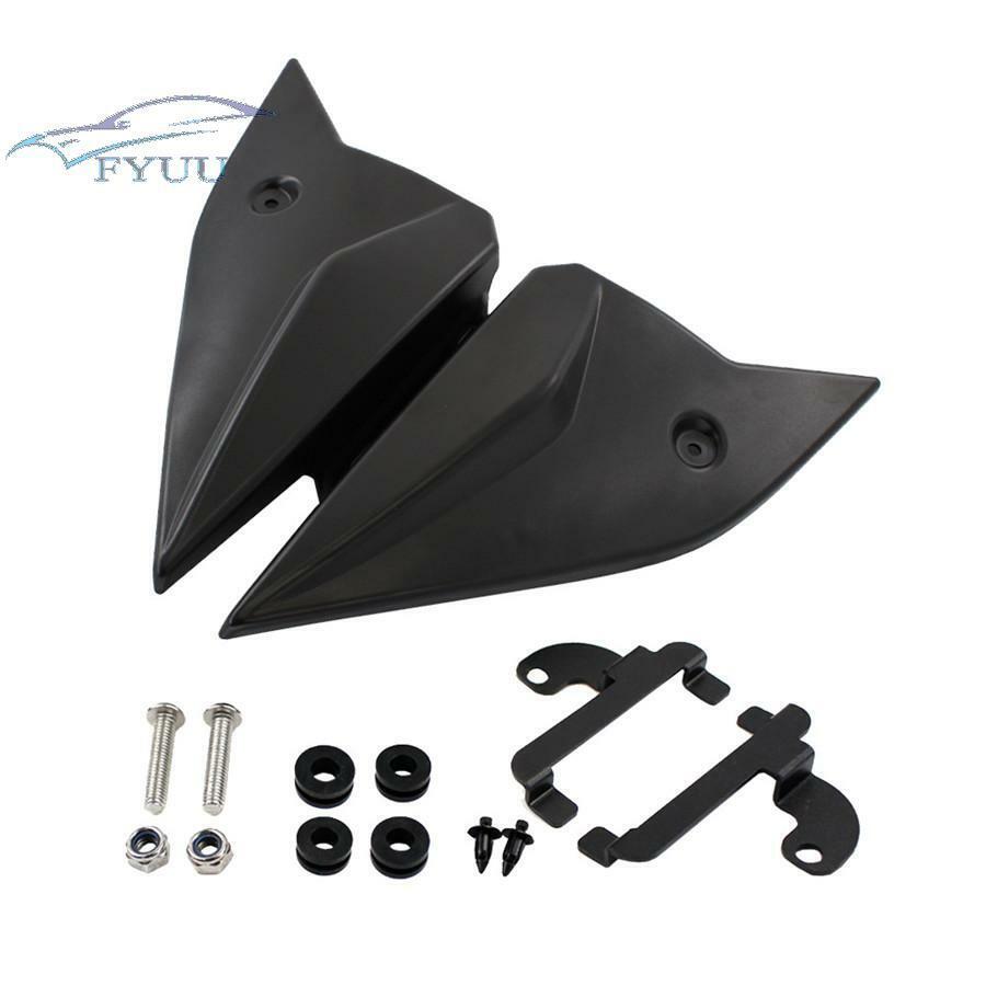 2pc Black Motorcycle Side Panels Fairing Cowl Plate Cover For Yamaha MT-09 14-20