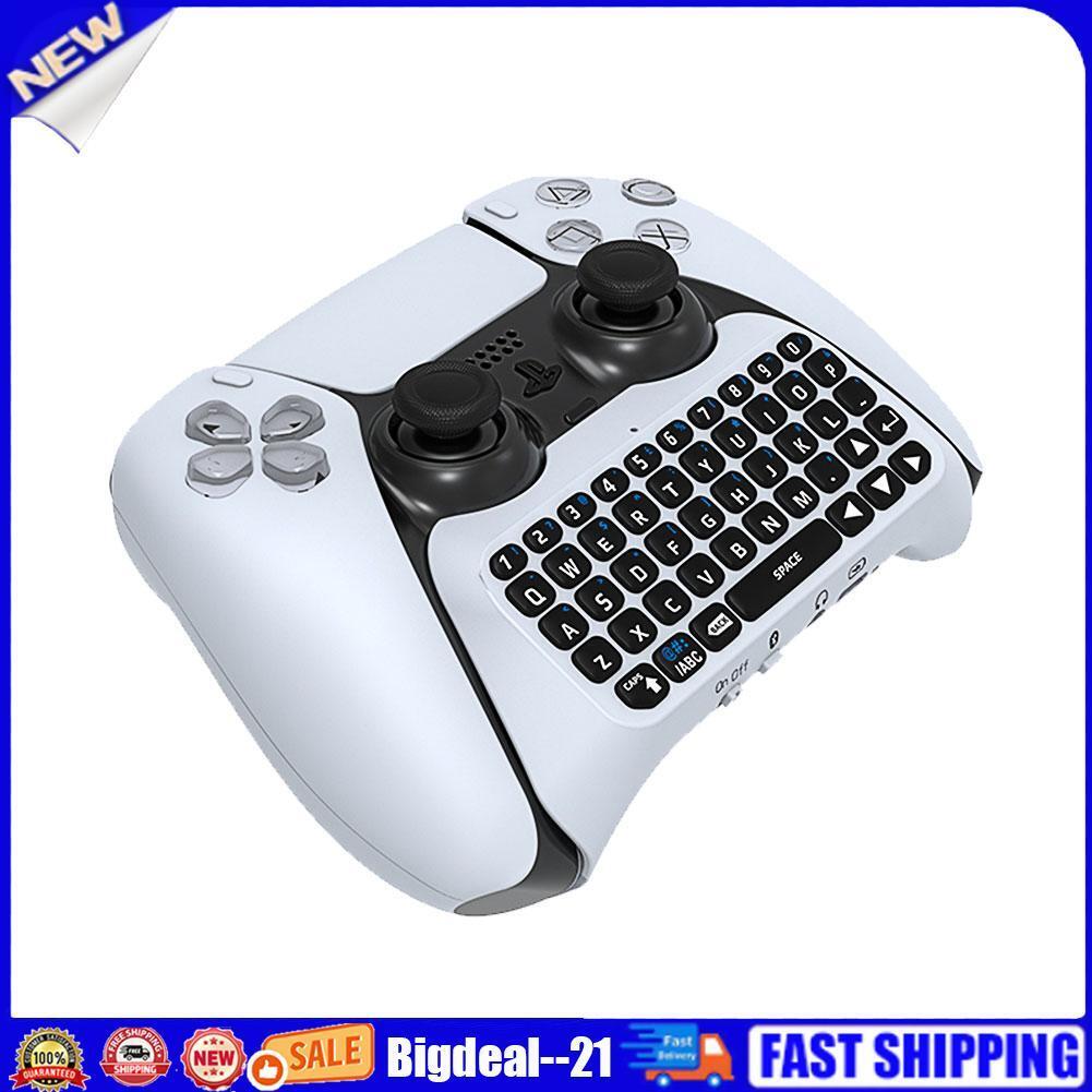 3.5mm Wireless Keyboard Bluetooth-compatible Chat Pad Keypad for Sony PS5 C