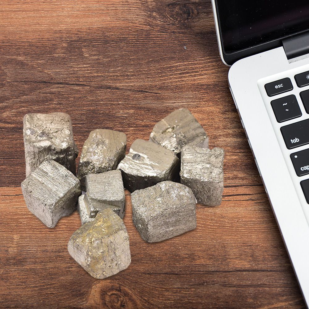Iron Handcraft Crystal Rough Quartz Natural Pyrite Irregular Ore Gem Ornaments