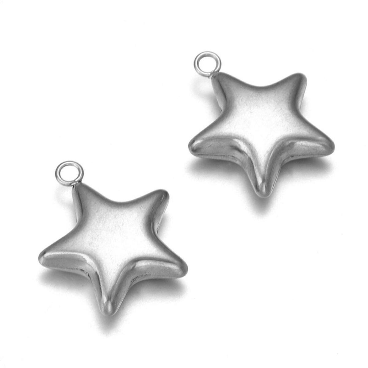 6 Pieces  Charms Pendants 304 Stainless Steel for Jewelry Making