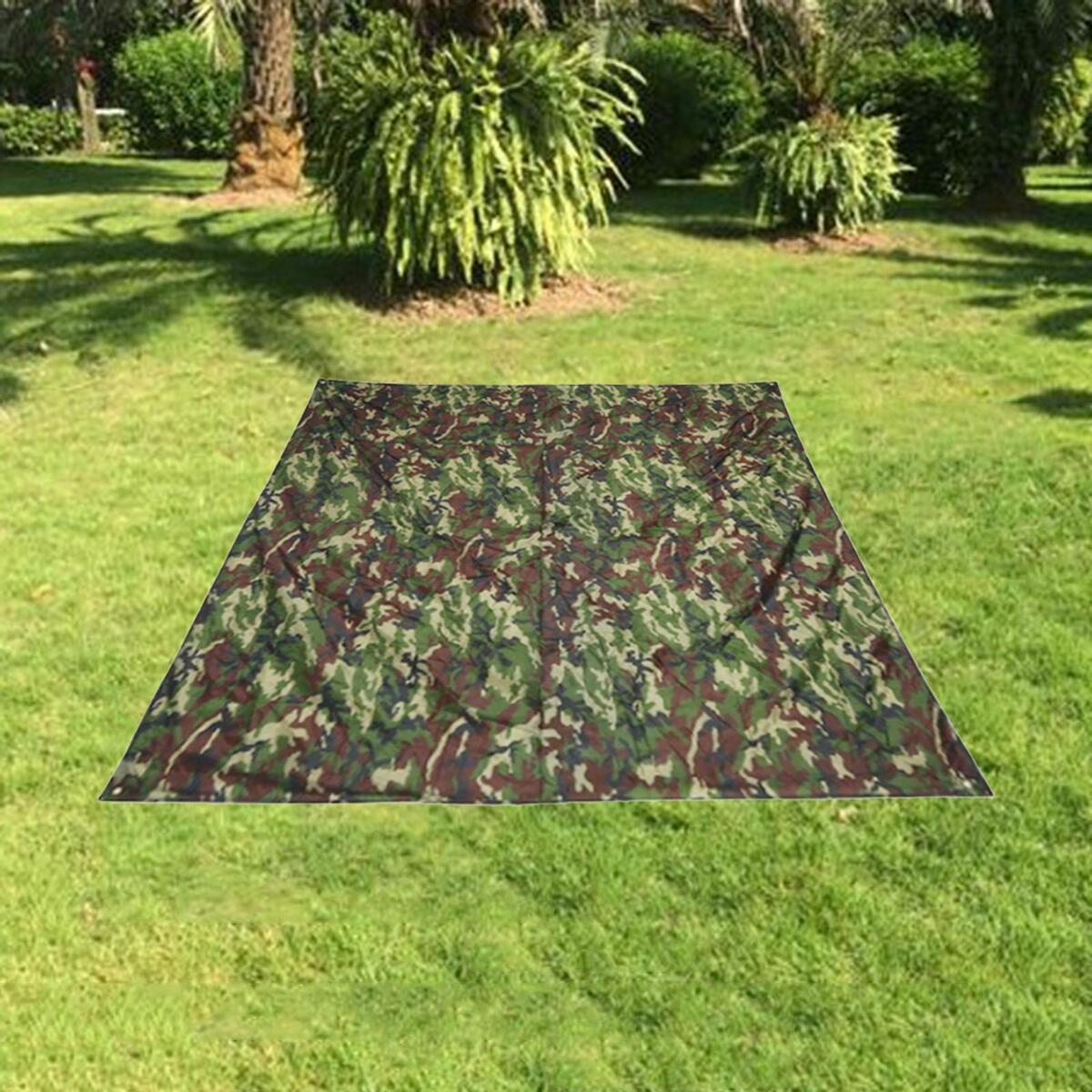 2pcs Camping Tarp Waterproof Picnic Mat Multifunctional Hiking Backpacking
