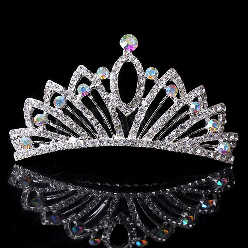 Baby Girl Princess Crown Headband Crystal Headdress Tiara Wedding Headwear