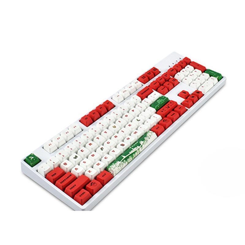 Christmas Keycaps 123 Keys OEM PBT for Mechanical Keyboard Cherry MX Switches