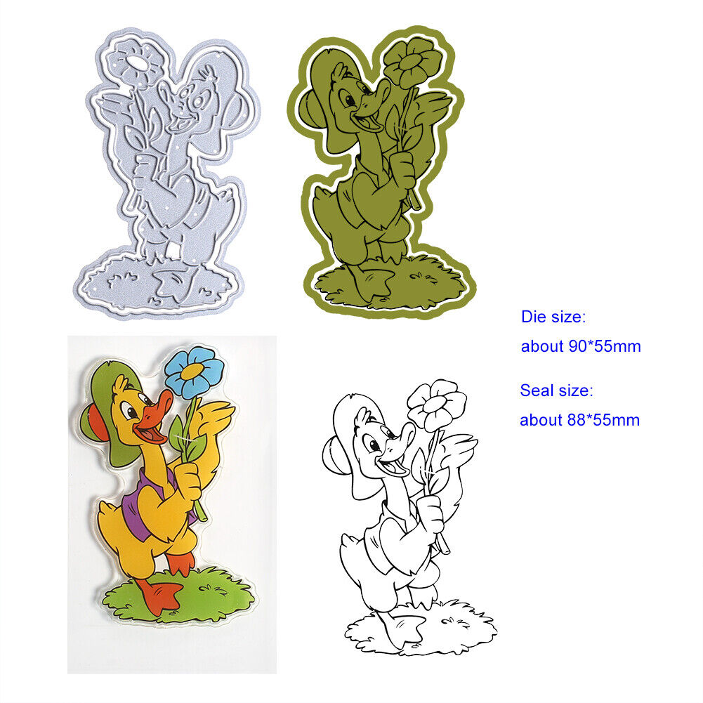 Duck Embossing Cutting Dies Stencils Seal Scrapbooking Album DIY Decor Gift