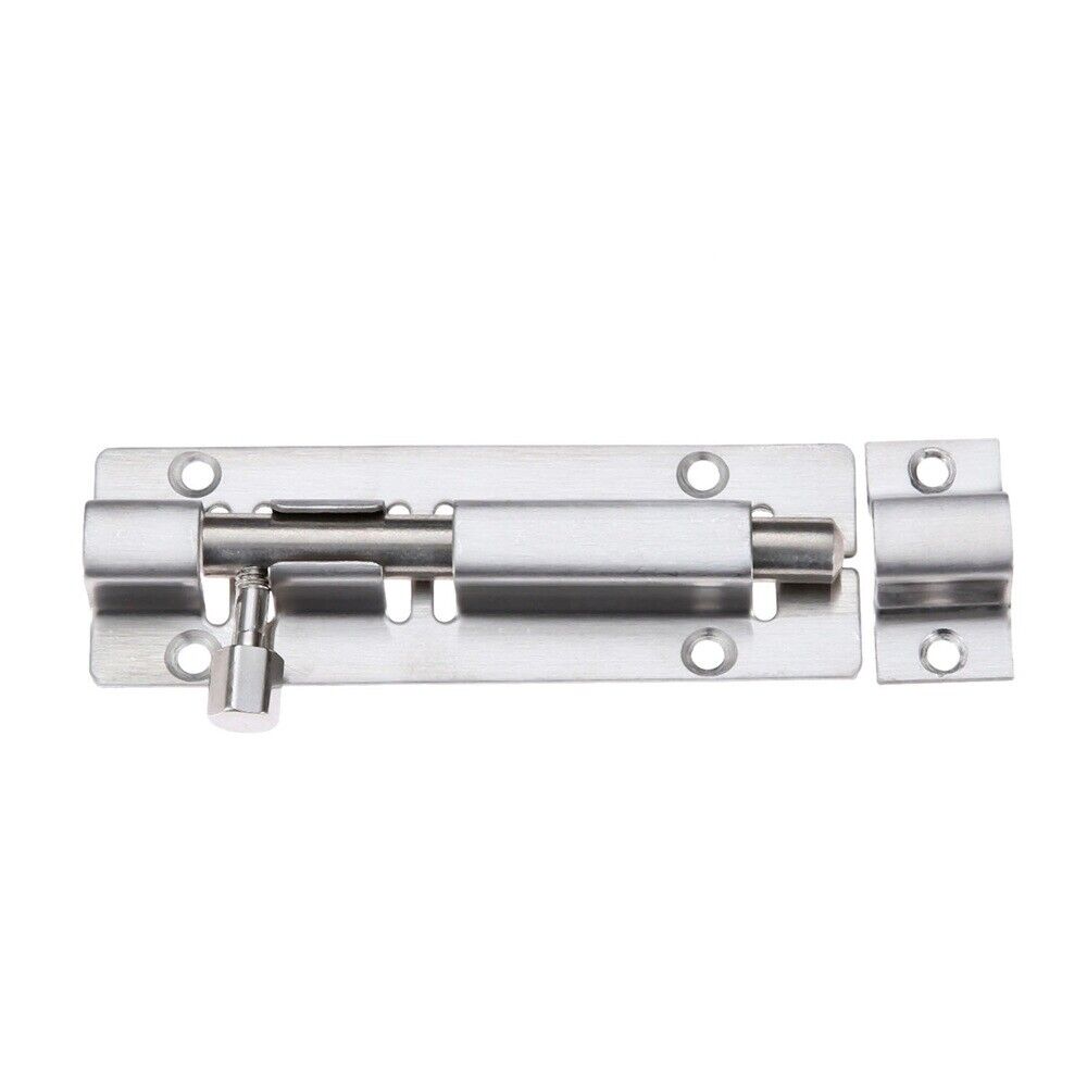 Steel Lock Barrel Bolt Latch Slide Home Gate Office Cabinet Cupboard Door Safety